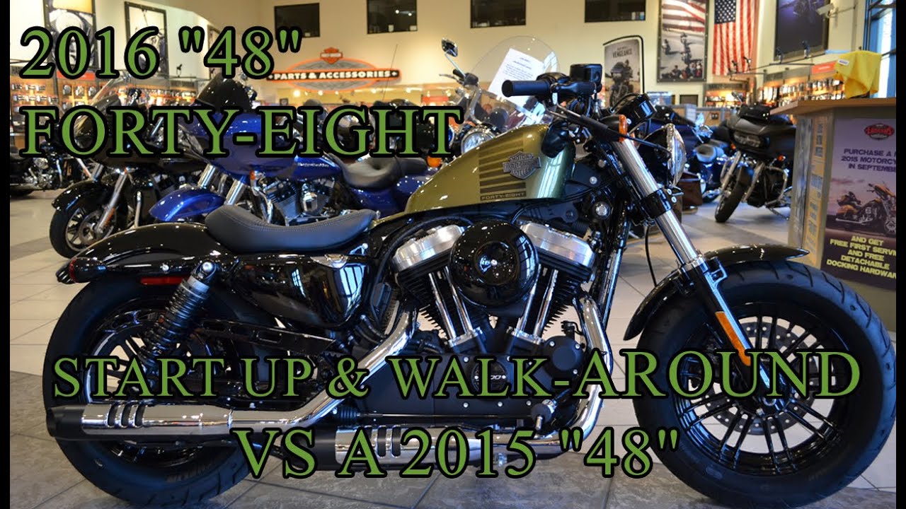 2016 Harley-Davidson 48 [Forty-Eight]  VS  2015 48