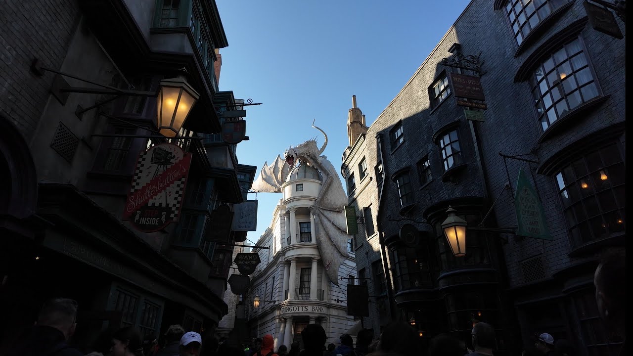 4k Daigan Alley walk through @UniversalOrlando  Harry Potter 