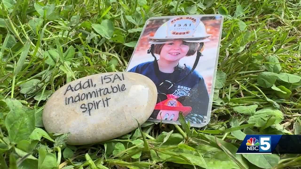 Classmates of Addi Carroll honor her at Essex Middle School graduation