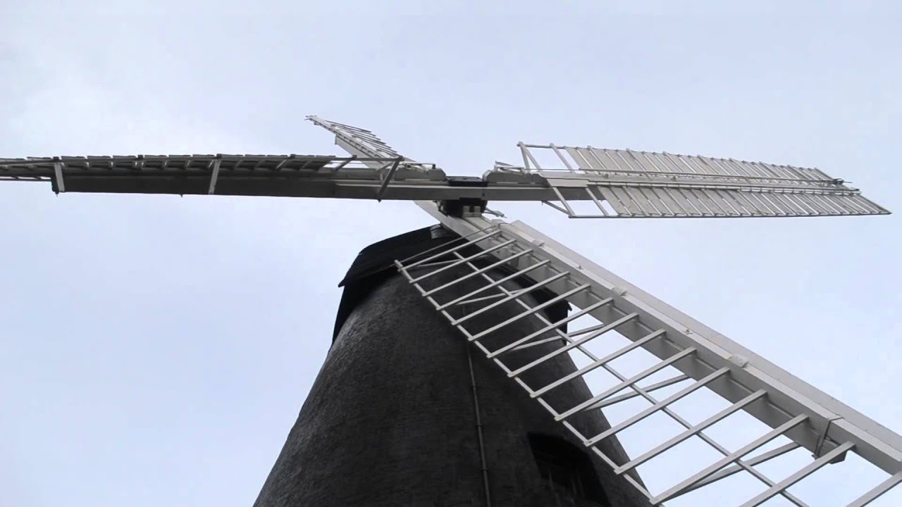 Brixton WIndmill with sails turning and a short interview with millwright Paul Sellwood.