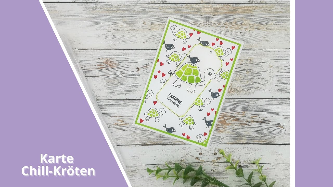 Karte mit süßen Schildkröten / Stampin' Up! / Stempelset 