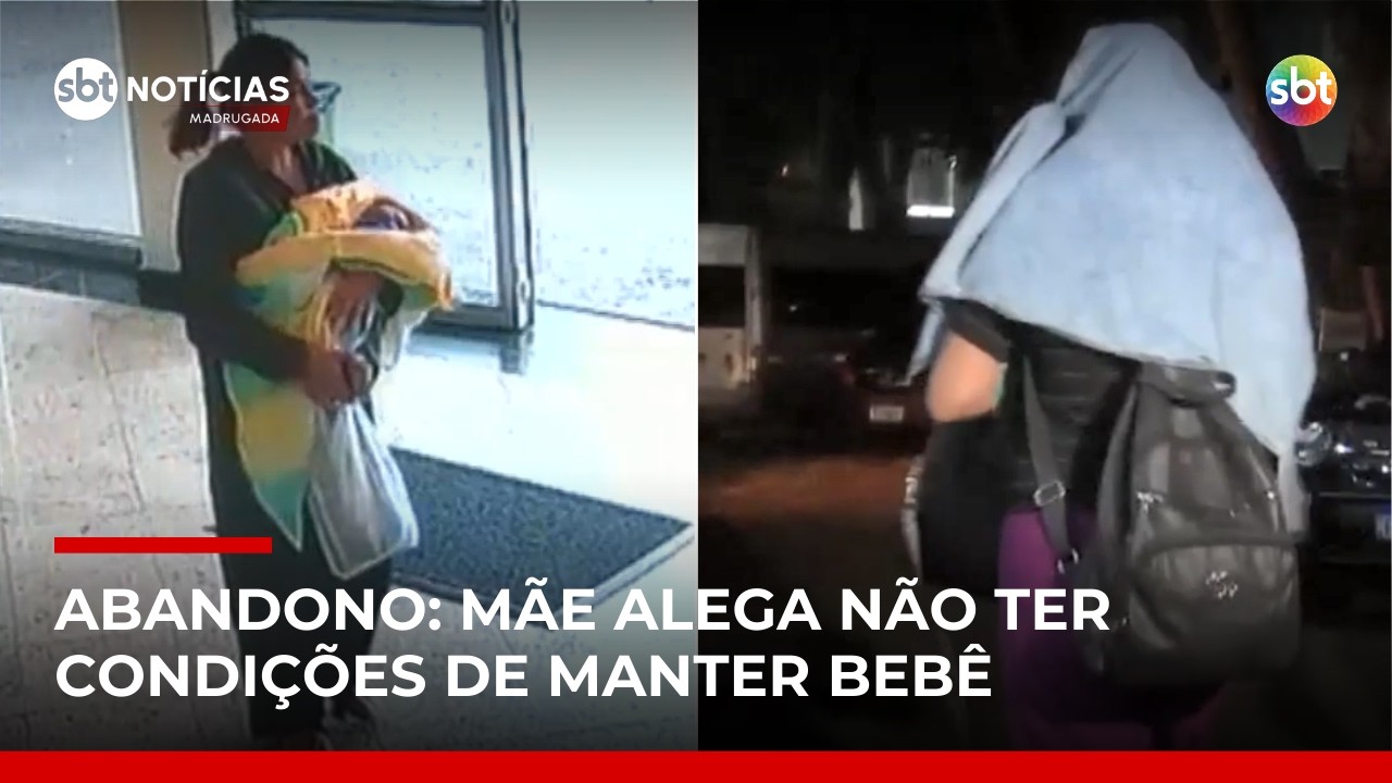 Mulher que abandonou recém‑nascido em hospital de SP é identificada e detida | #SBTNotícias