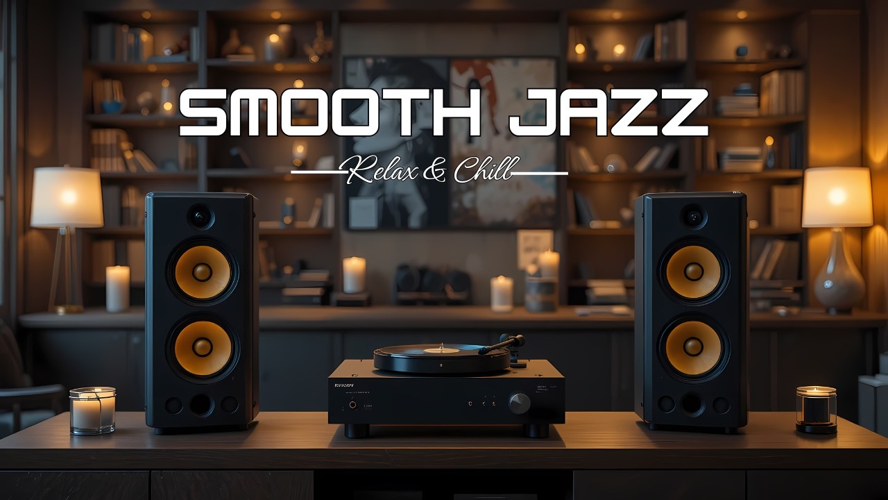 Smooth Jazz Soulful R&B ~ Latar Belakang Santai Lounge Malam