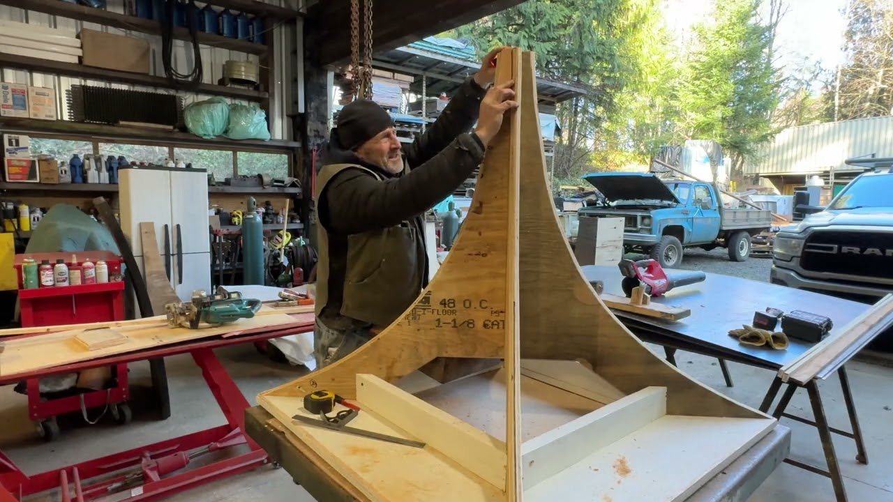 He Works in an Outdoor Shop Making a CUPOLA... Cupola Build pt2