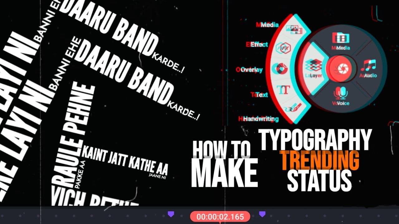 HOW TO MAKE TYPOGRAPHY VIDEO IN KINEMASTER | TYPOGRAPHY TUTORIAL VIDEO IN HINDI | TUTORIAL VIDEO