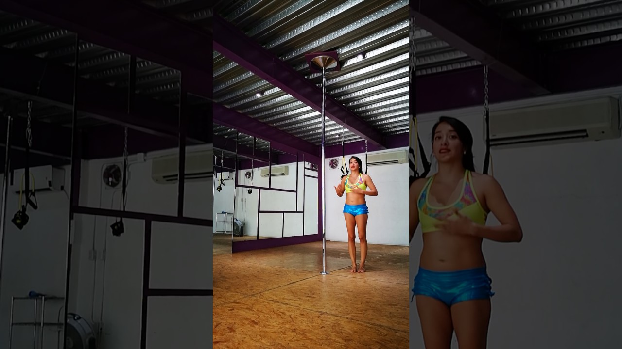 Inversión aérea pole dance pole fitness Pia Colucci