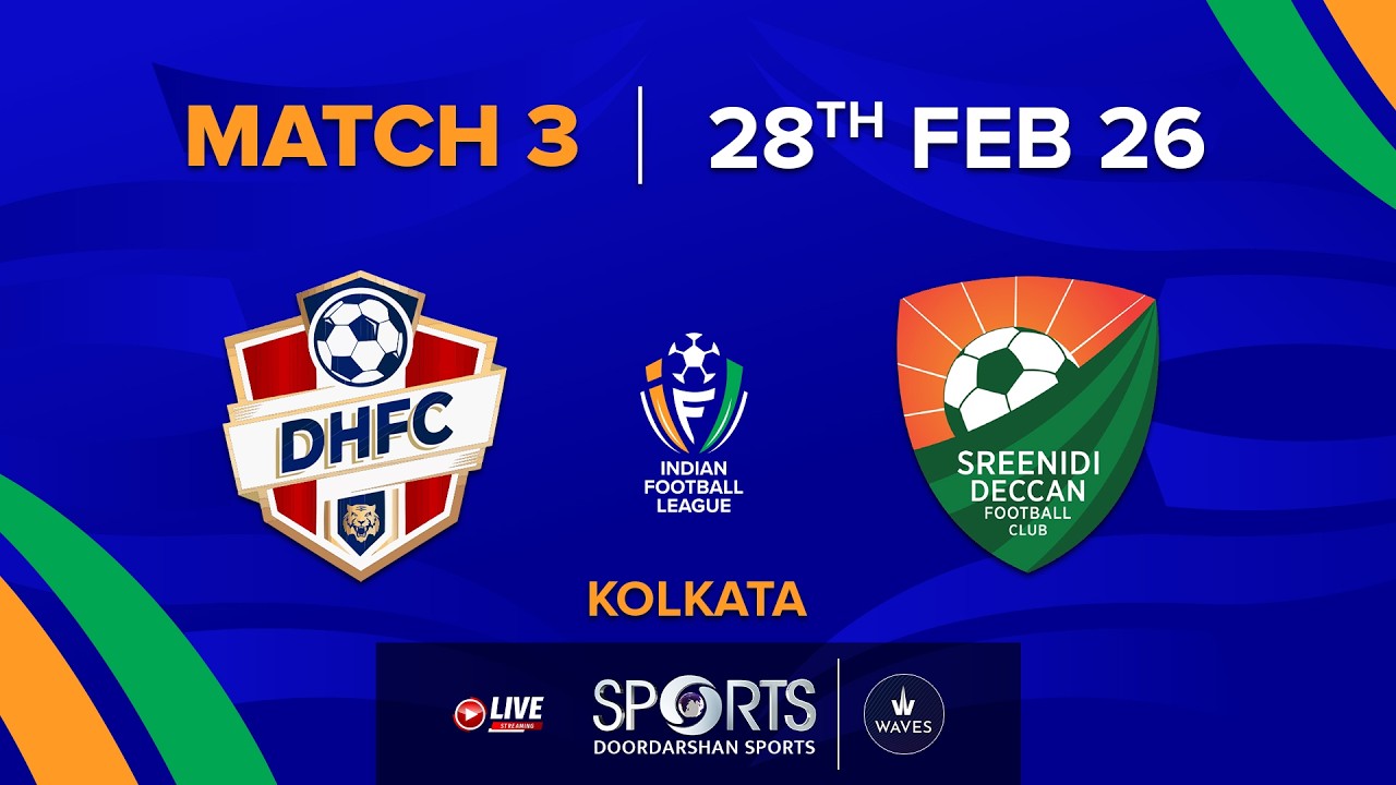 LIVE - Diamond Harbour FC vs Sreenidi Deccan FC - Indian Football League 2026, Kolkata | DD Sports