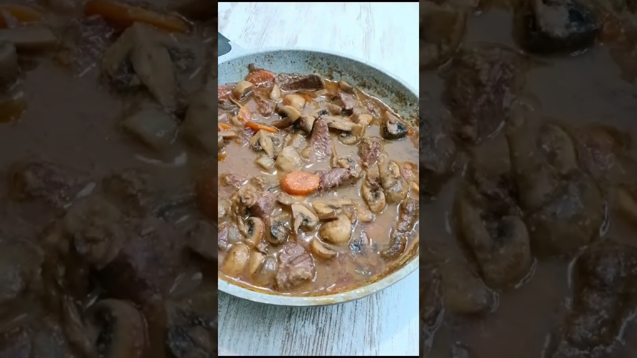 TERNERA con champi&ntilde;ones #recetas #parati #recetasfaciles #ternera #estofados #guiso#recipe