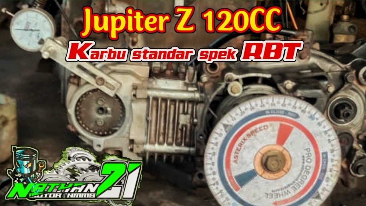 Bore up jupiter z 120cc piston 53,5 mm test sampai hidup
