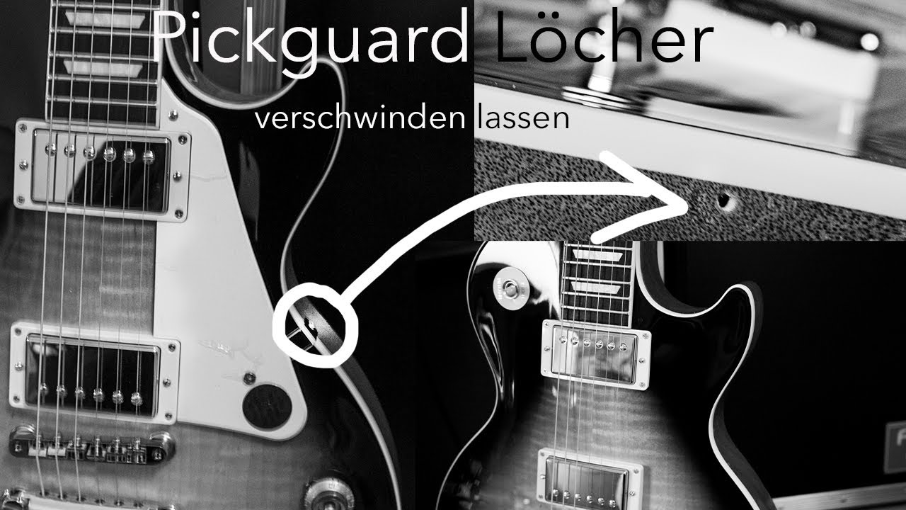 Gibson Les Paul Standart 50´s Tobacco Burst | Pickguard Löcher entfernen | Pickguard removal