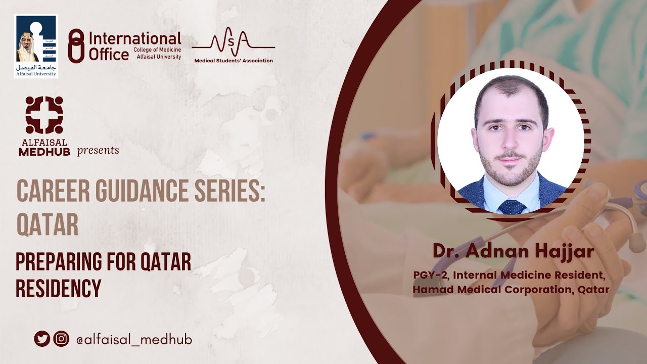 Preparing for Qatar Residency | Talk by Dr. Adnan Hajjar