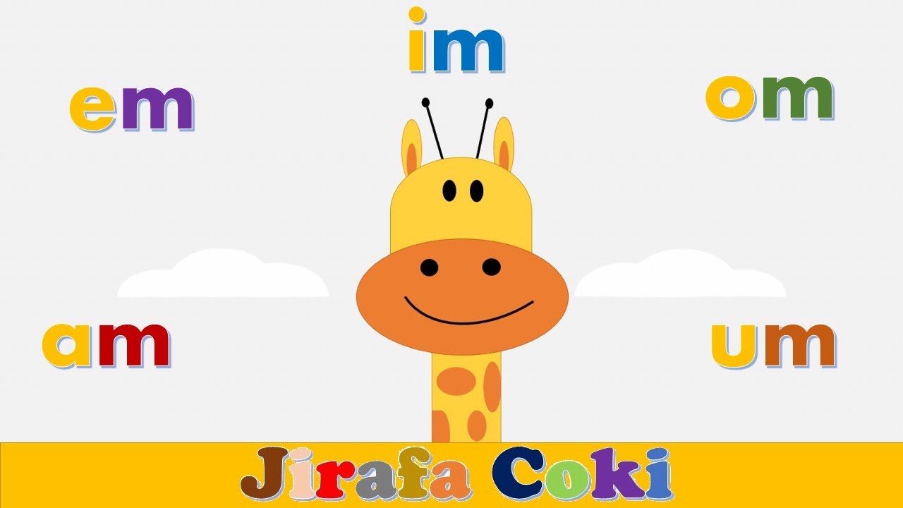 Las sílabas inversas am em im om um – La Jirafa Coki ☺ videos educativos para niños