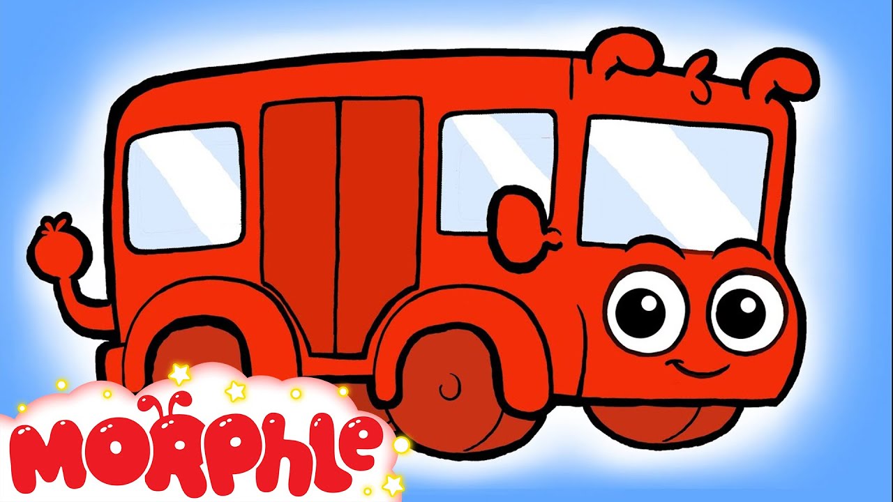 ♪ The wheels on the Bus go round and round Song ♪ nursery rhyme  - Morphle's Nursery Rhymes