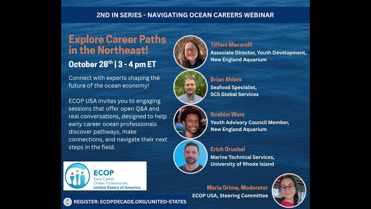 ECOP USA Webinar Series: Navigating Ocean Careers - Northeast Region