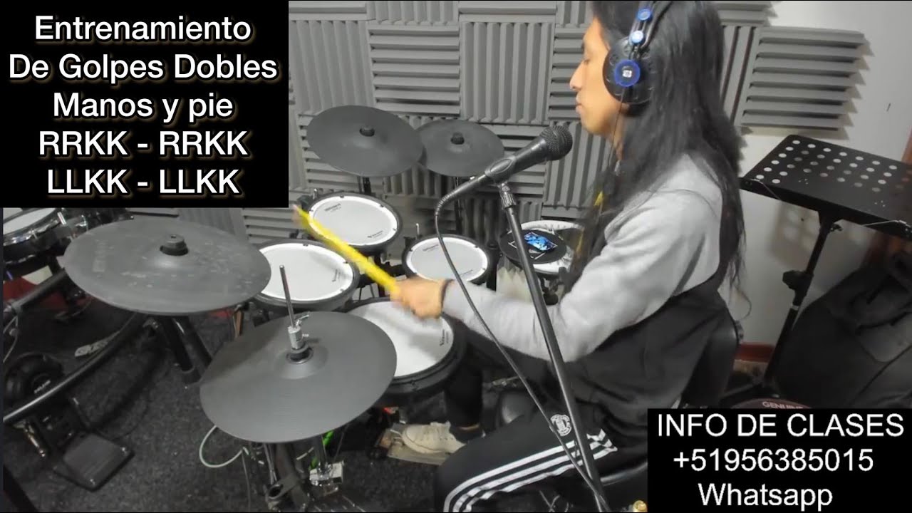 Clase de Bateria - Dobles en pie y manos parte 1 - Ricardo Caldas