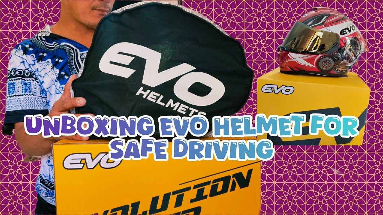 UNBOXING EVO HELMET FOR SAFE DRIVING #evophilippines 
