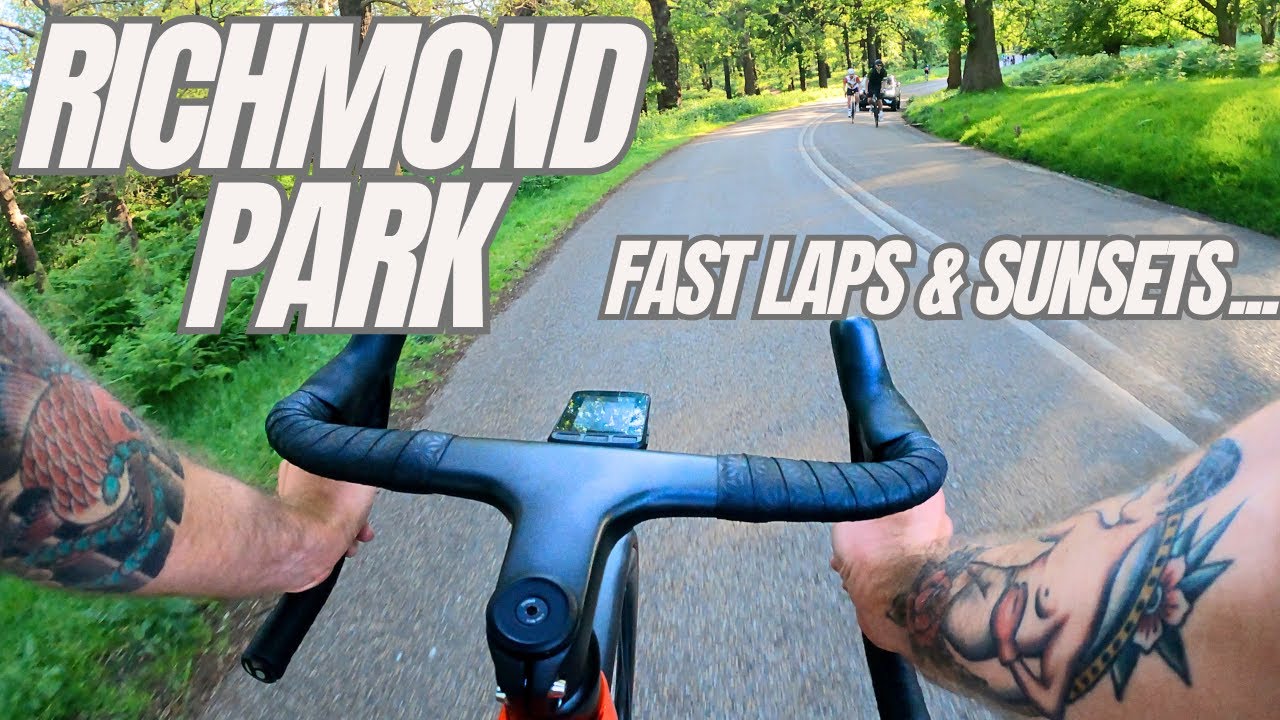 REAL LIFE ZWIFT???? RICHMOND PARK FAST LAPS 