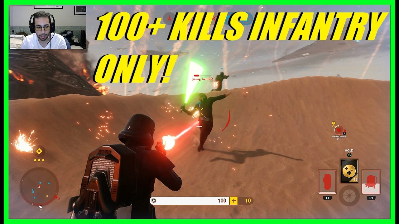 Star Wars Battlefront - БОЛЕЕ 100 УБИЙСТВ ТОЛЬКО ПЕХОТЫ! (Без героев) | Владение A280C!
