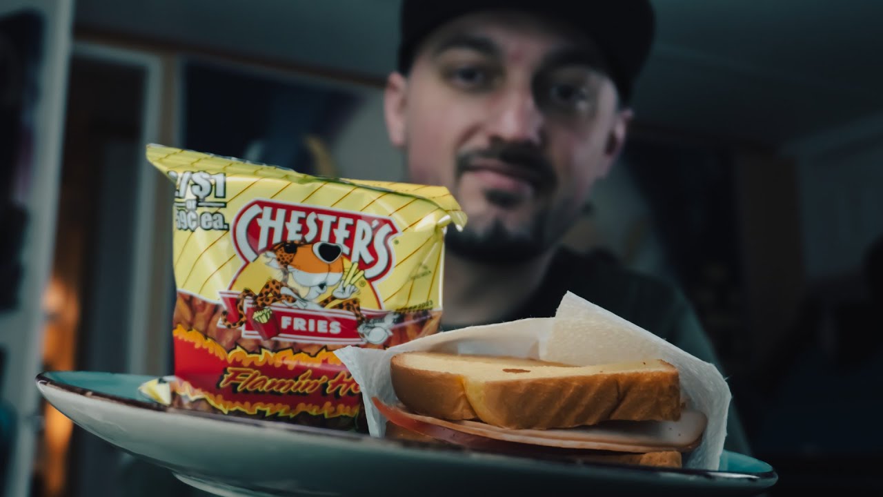 Сэндвич с ветчиной и индейкой с картофелем фри Flamin' Hot Cheeto | ASMR (Шёпотом, Едят)