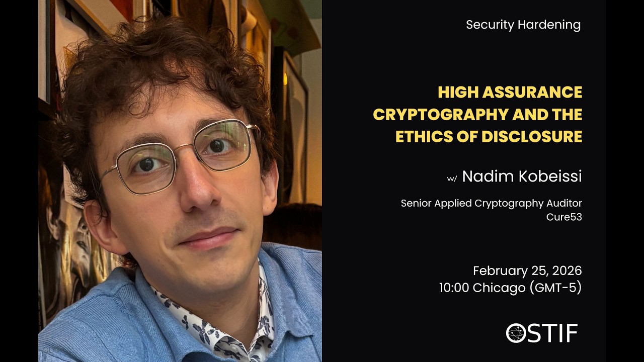 Meetup 009: High Assurance Cryptography and the Ethics of Disclosure w/ Nadim Kobeissi