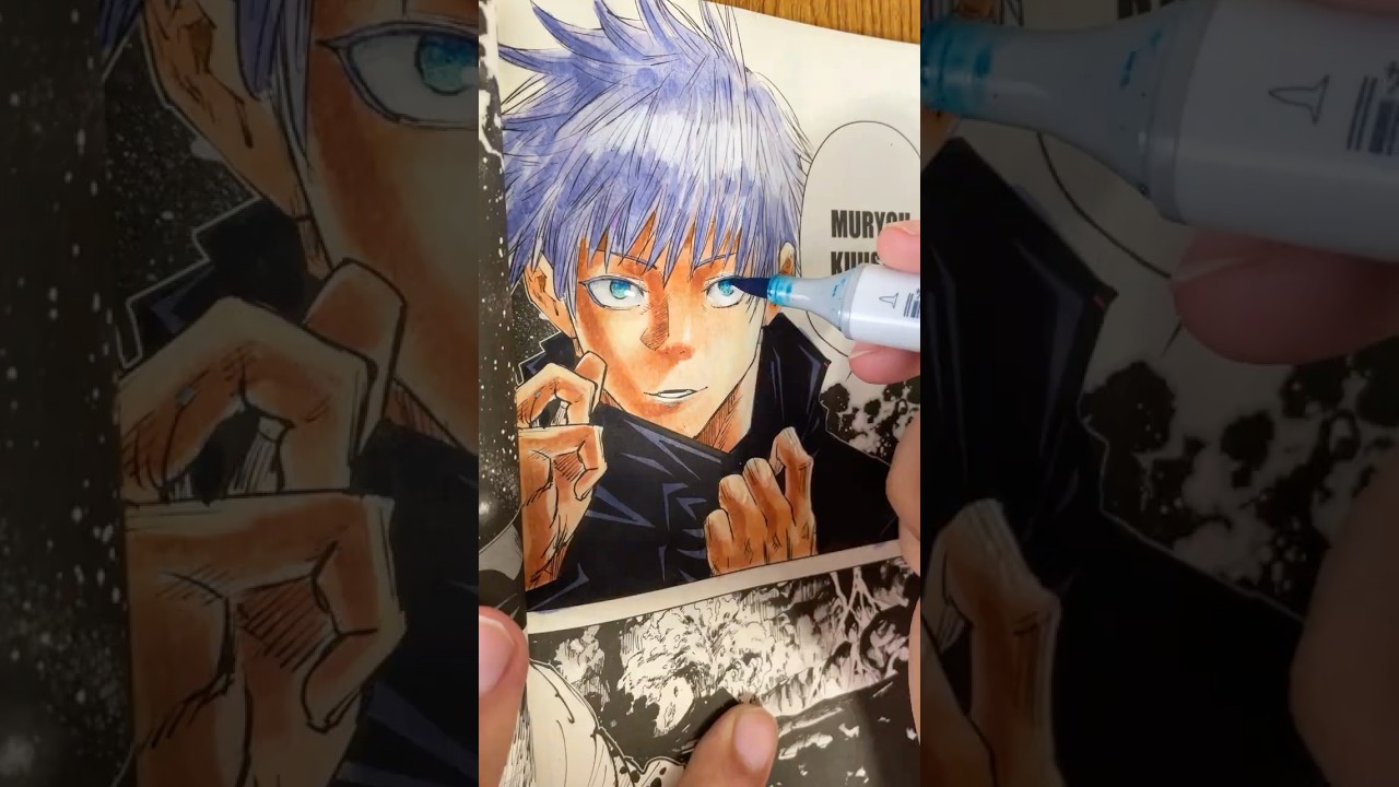 Coloring my Jujutsu Kaisen manga 🔥part 2 