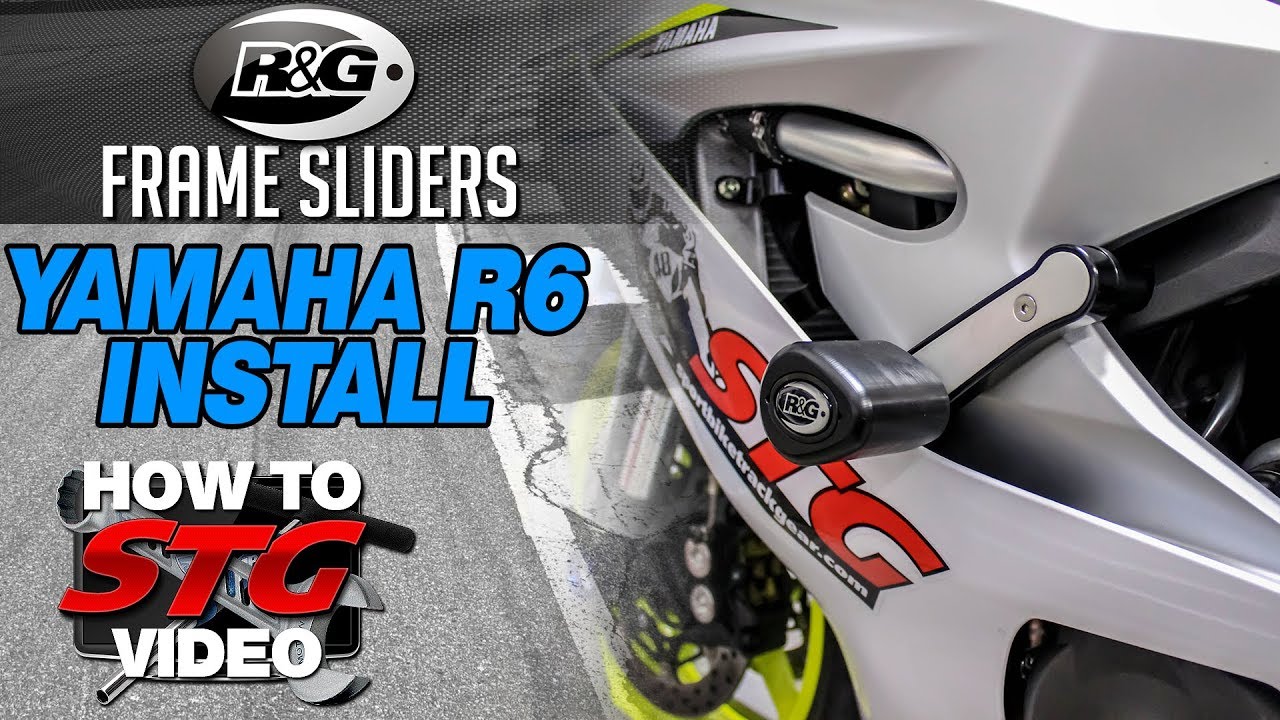 R&G Frame Sliders Install on a 2017 Yamaha R6 | Sportbiketrackgear.com