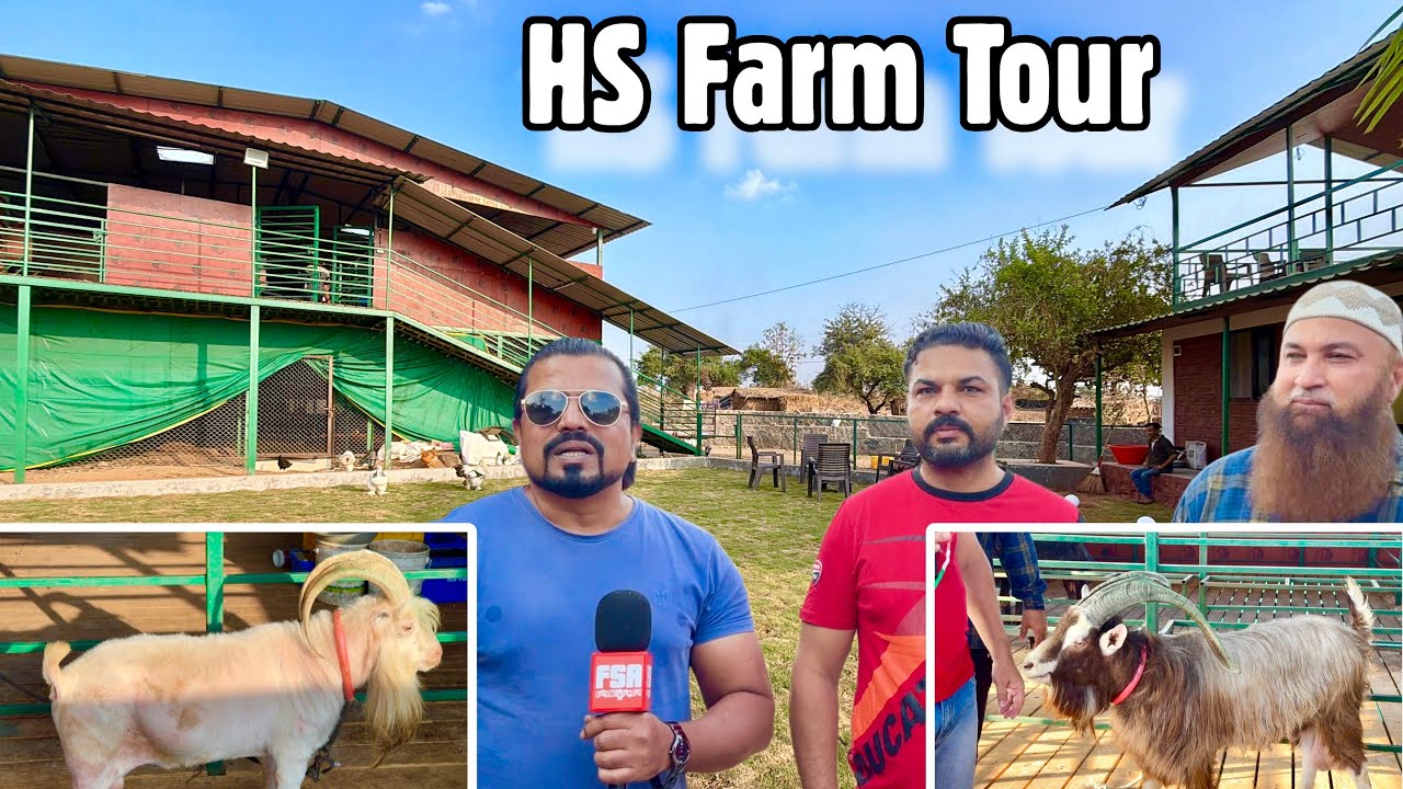 1st Ever Full Farm Tour of Hysham Bhai’s HS Farm (Padgha) with RK Goat Farm