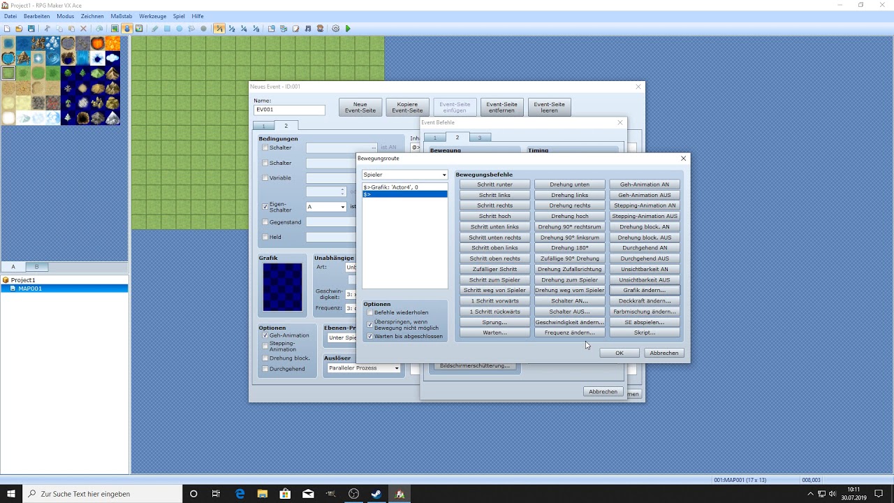 RPG Maker VX ACE How to make a Car