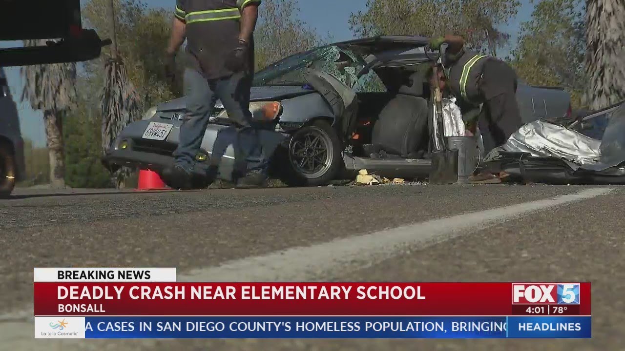 Deadly Crash Near Elementary School In Bonsall
