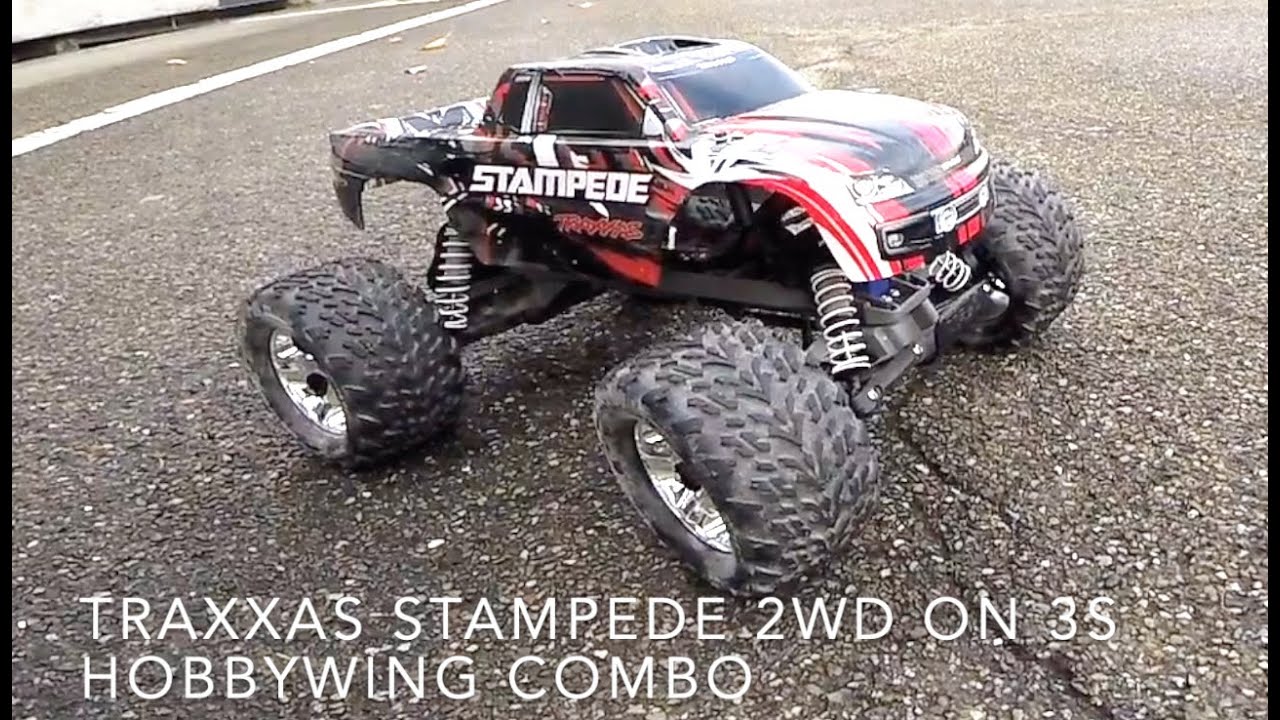 Traxxas Stampede 2wd brushless on 3s - Hobbywing combo