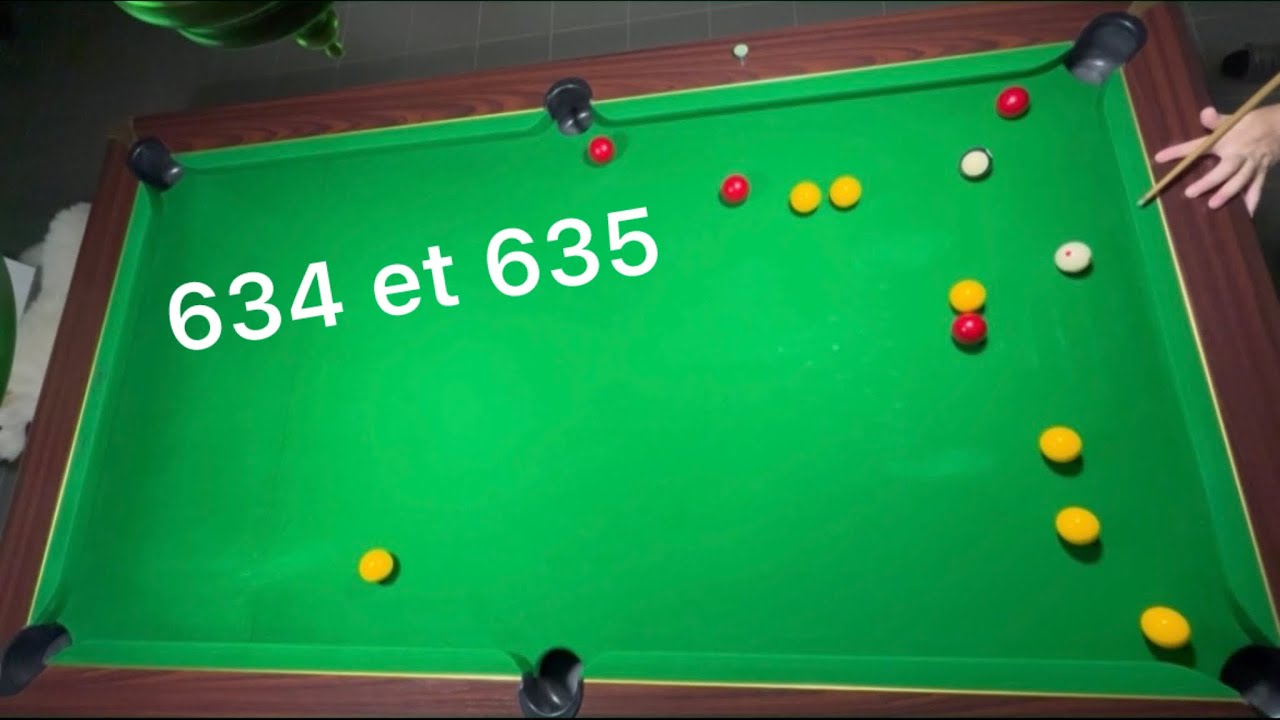 634 et 635 ème casse ferme (billard anglais 8 pool snooker training sinuquinha sinuca)