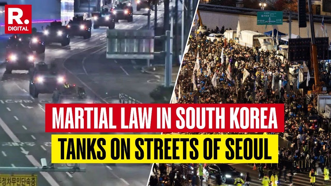 BREAKING: Videos Show Military Tanks On Roads Of Seoul, Helicopter Over National Assembly