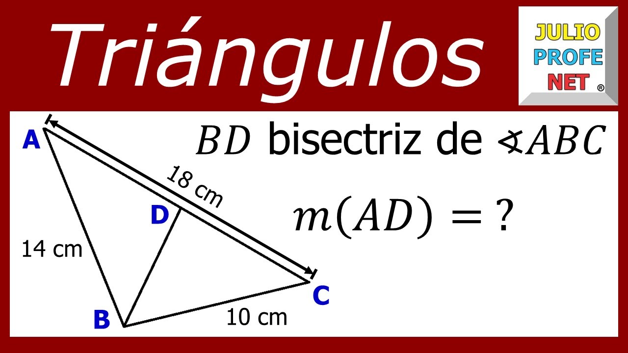 TEOREMA DE LA BISECTRIZ - Ejercicio 1