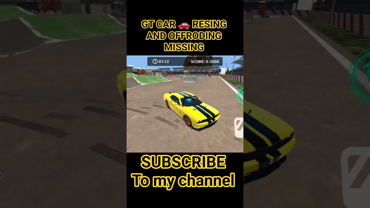 GT CAR 🚗 RESING AND OFFRODING MISSING / #shorts #viral #gtcar #tranding #gtcarstuntmaster
