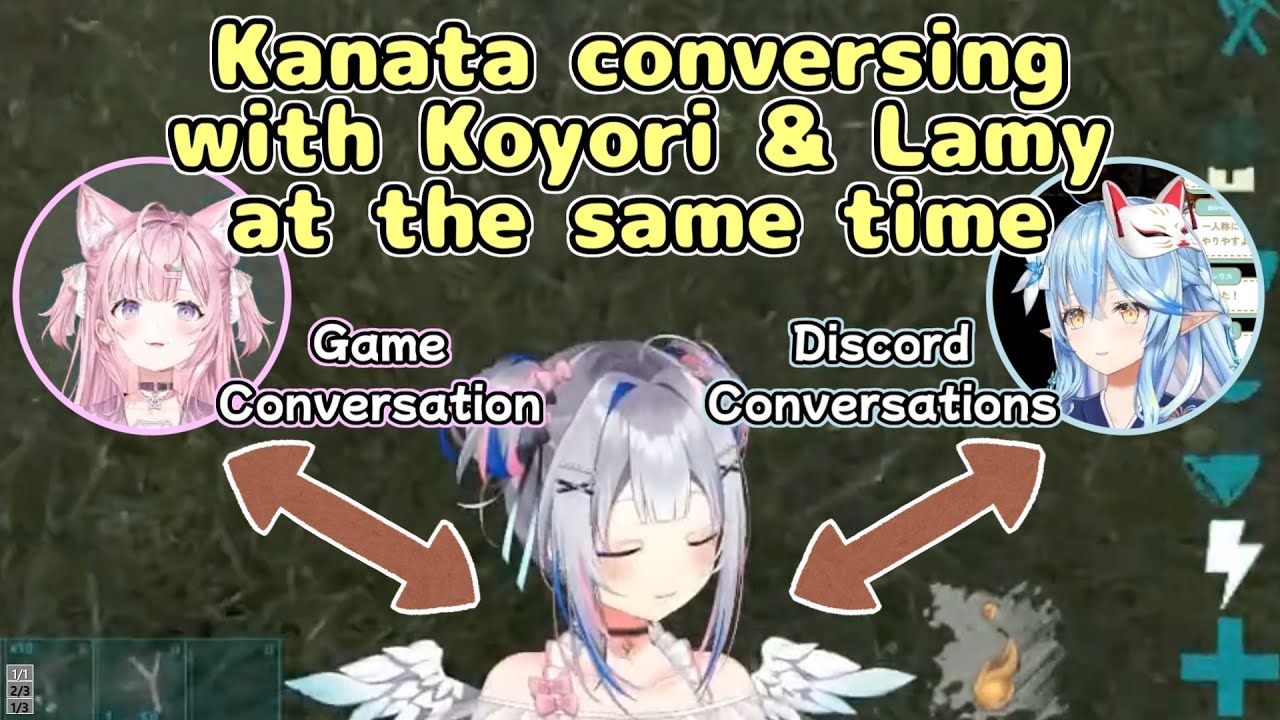 Kanata conversing with Koyori & Lamy at the same time【hololive/clip】