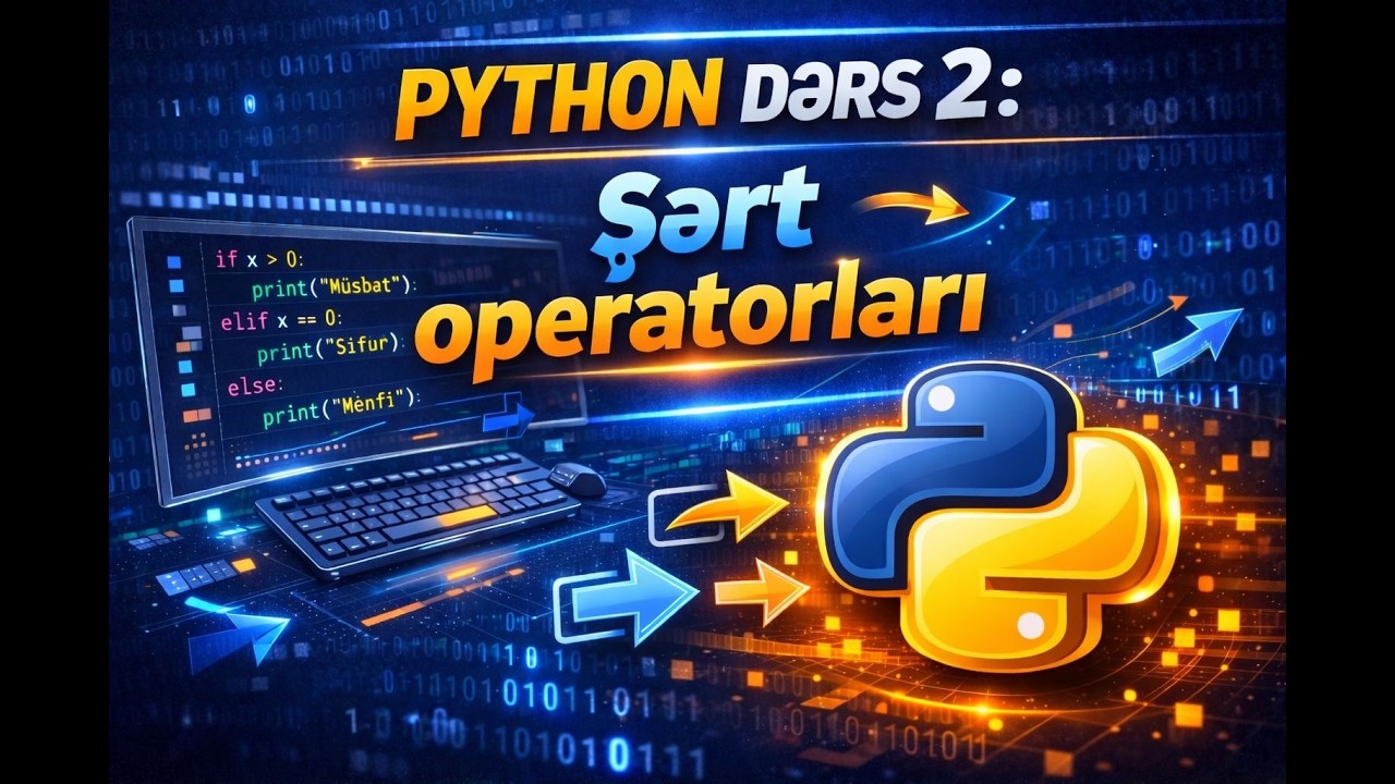 Python dərs 2: Şərt operatorları
