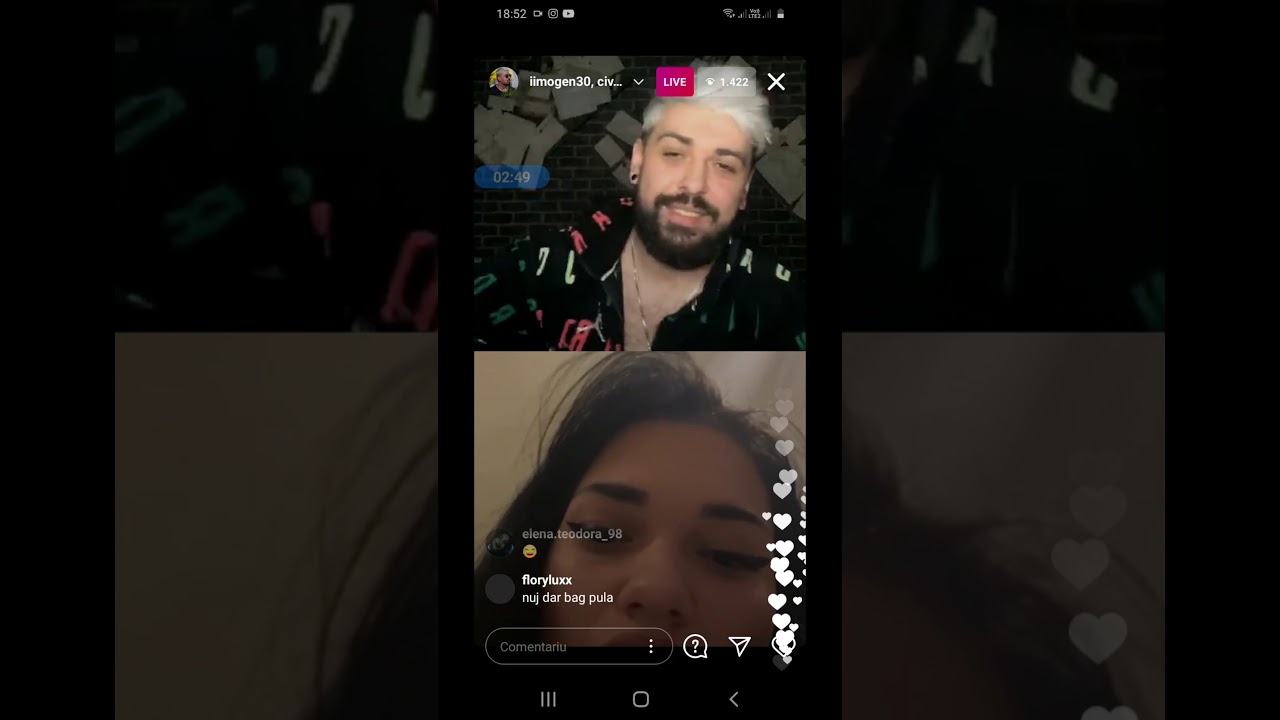 IMOGEN🤘SI CRISTINA IVONE LIVE INSTAGRAM