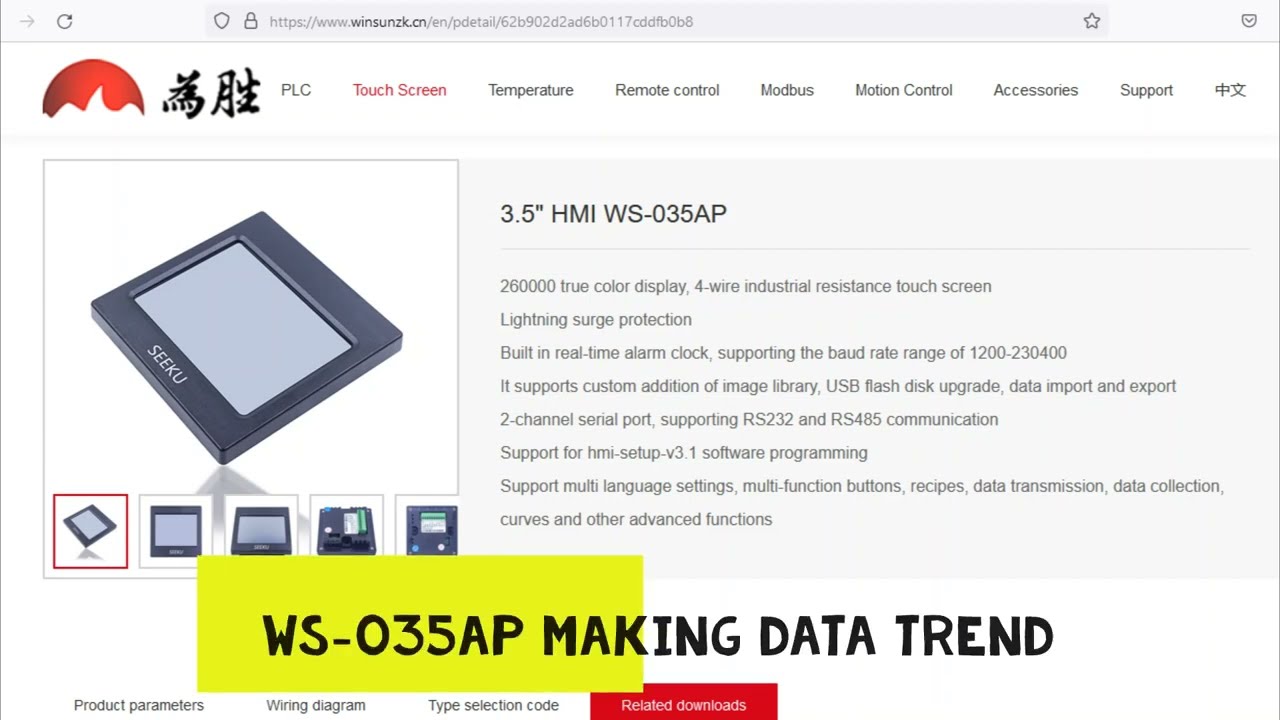 WS-035AP Making Data Trend (with XY-MD02 module)