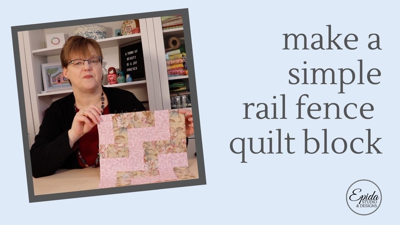 Simple Rail Fence Quilt Block