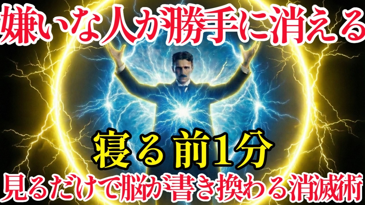 職場や親戚の嫌いな人が勝手に去っていく！テスラ流「波動の法則」で人間関係のストレスを根こそぎ解消。もう戦わなくていい、精神的安らぎを今すぐ手に入れる驚きの解決策 |偉人|名言| 周波数 |宇宙の法則