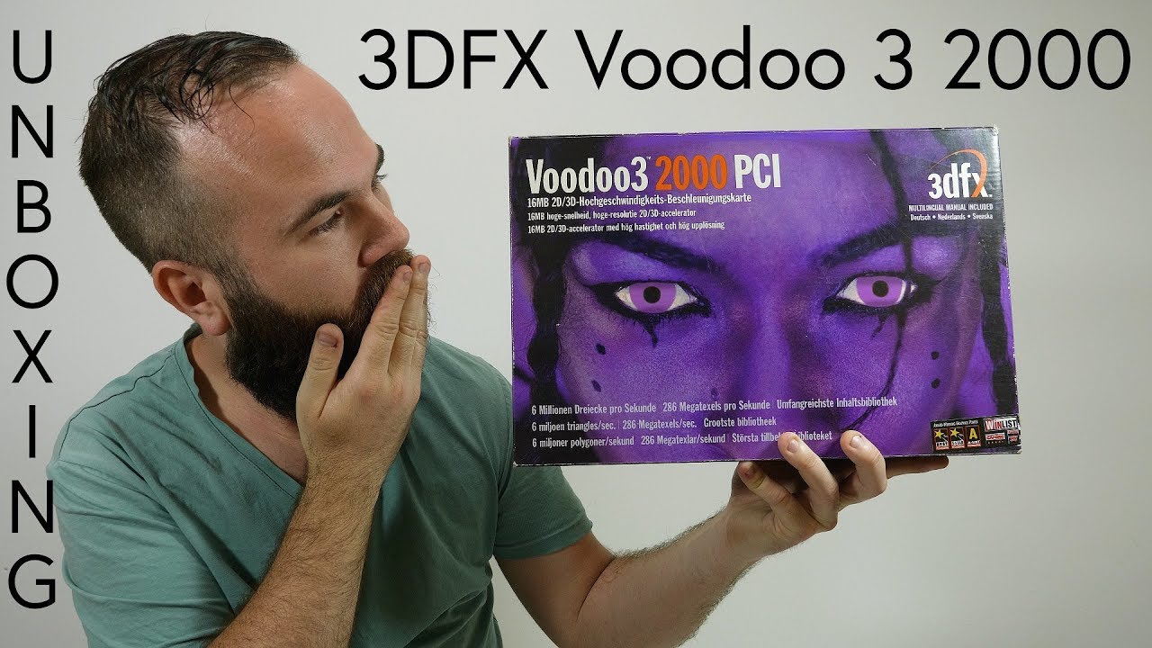 3DFX Voodoo 3 2000 Unboxing