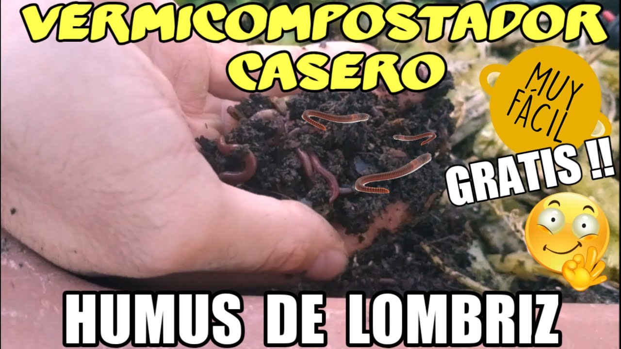 COMO HACER HUMUS DE LOMBRIZ GRATIS | VERMICOMPOSTADOR CASERO Tutorial vermicompostera FACIL DIY
