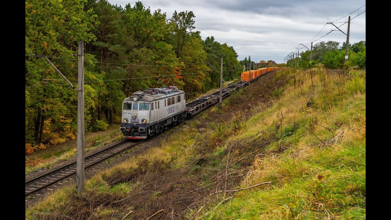 [ECCO Rail] Białe EU07 z kontenerami | Poznań Starołęka & Nowa Wieś Poznańska