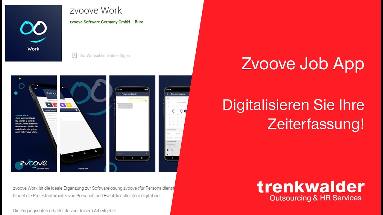 Trenkwalder Job App - powered by Zvoove
