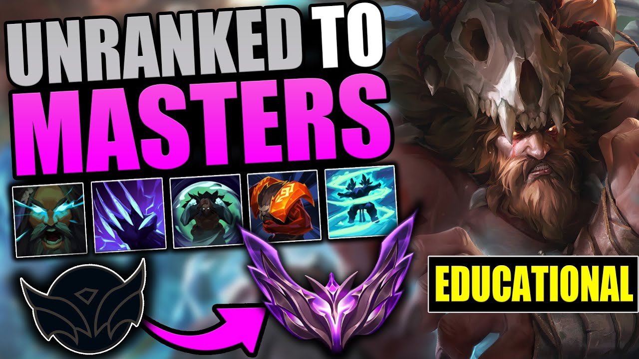 EDUCATIONAL Unranked to Masters On UDYR JUNGLE | THE COMPLETE GUIDE TO WINNING IN EVERY ELO