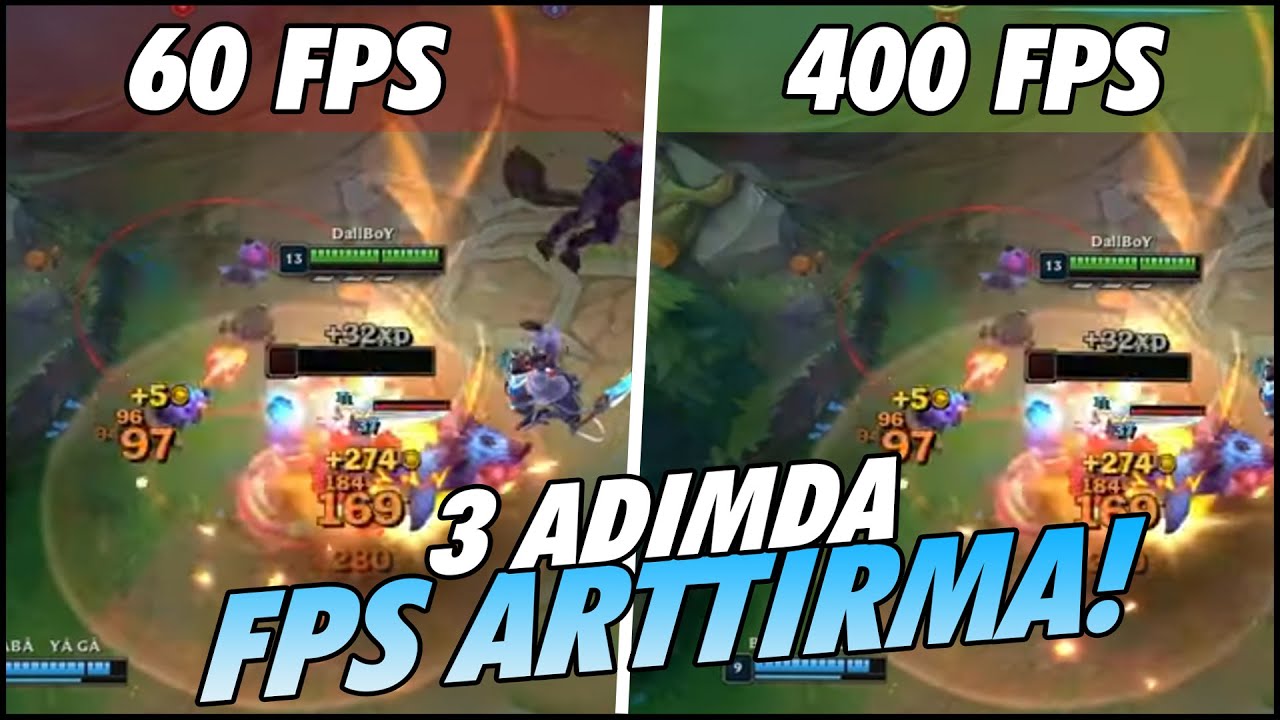 3 Hamlede LoL FPS Arttırma 2023 KESİN Çözüm ! | En İyi Ayarlar ( Drop Yemeyeceksiniz ) - Casping