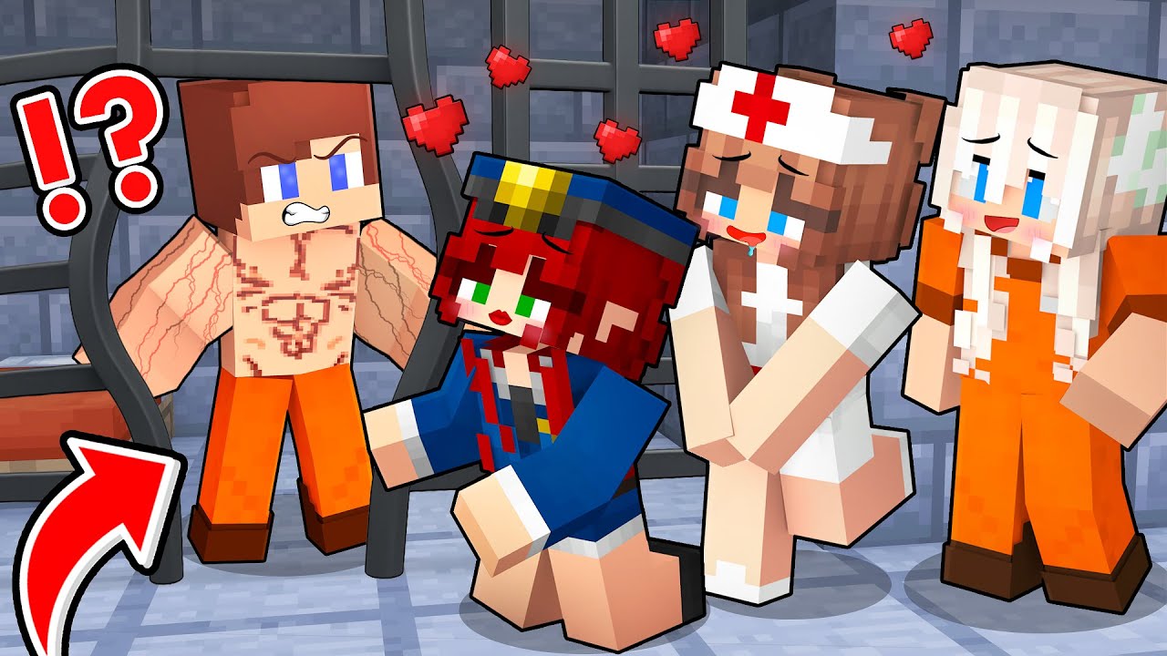 Muscular Prisoner JJ Surprised the Entire Female Staff with his Strength - Minecraft Mikey Animation