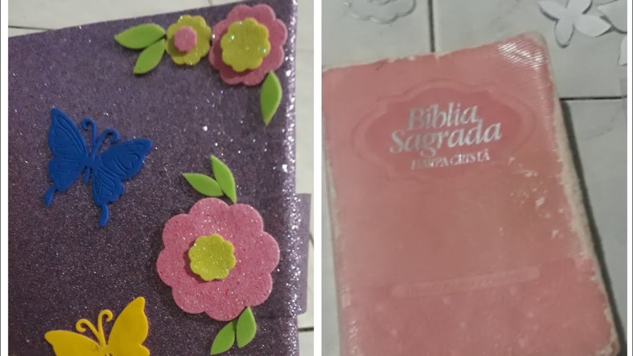 Como fazer capa para BÍBLIA, usando E.V.A✂️DIY