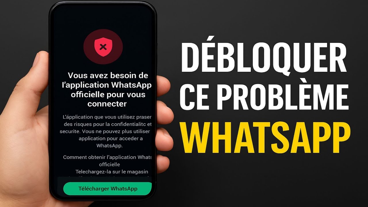 Comment résoudre le message WhatsApp « Vous avez besoin de l’application officielle »