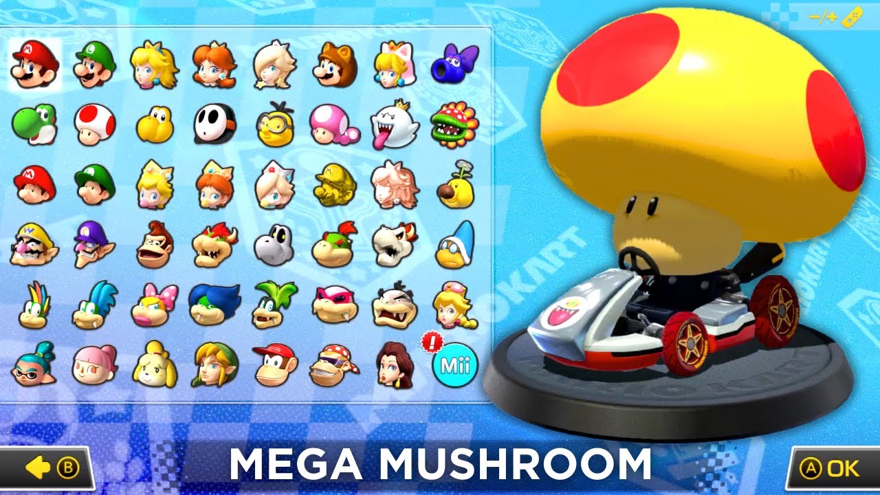 What if you play as a MEGA MUSHROOM in Mario Kart 8 Deluxe? (Star Cup)